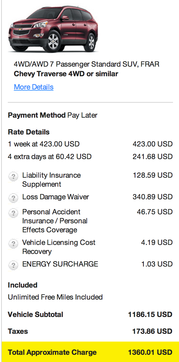 Screen Shot 2013-06-03 at 12.31.35 PM.png : 자동차 렌트 관련 (보험?) 가격좀 물어볼께요.
