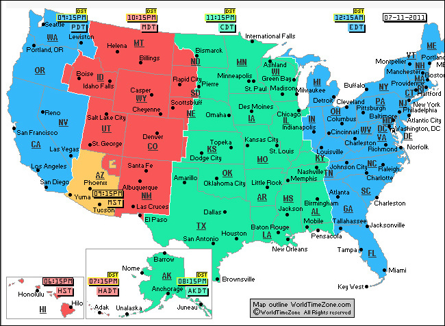 Daylight Saving Time Around the World 2011 - Time and Date