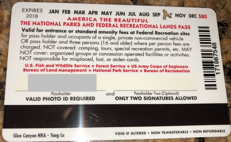 미국여행 - 미국 국립공원 입장료, 국립공원 연간패스 정보