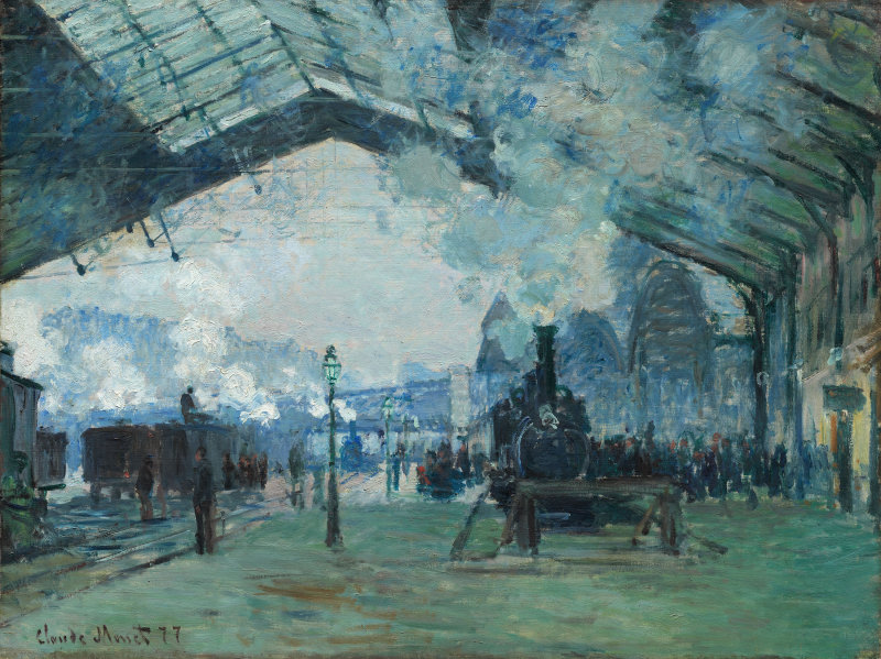 Arrival of the Normandy Train, Gare Saint-Lazare, 1877.jpg